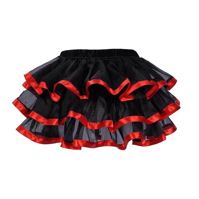 Mesh & Lace Bow Mini Tutu Skirt