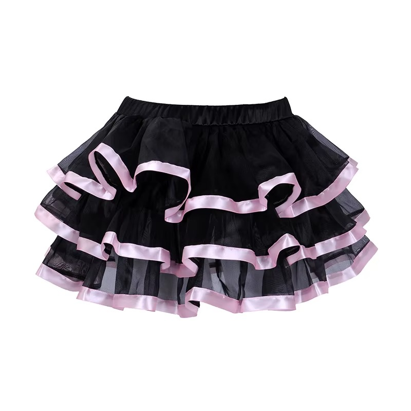 Mesh & Lace Bow Mini Tutu Skirt