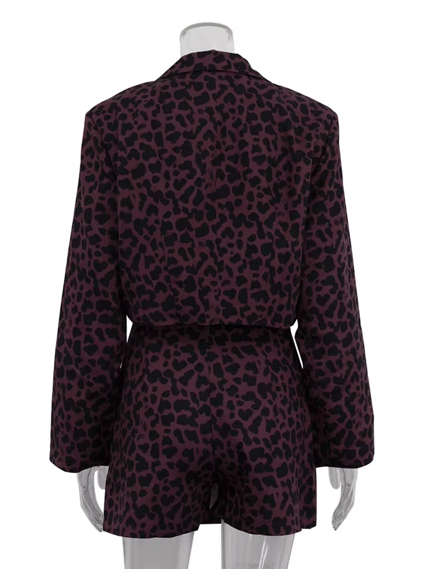 Vintage Leopard Print 2-Piece Set – Timeless Style