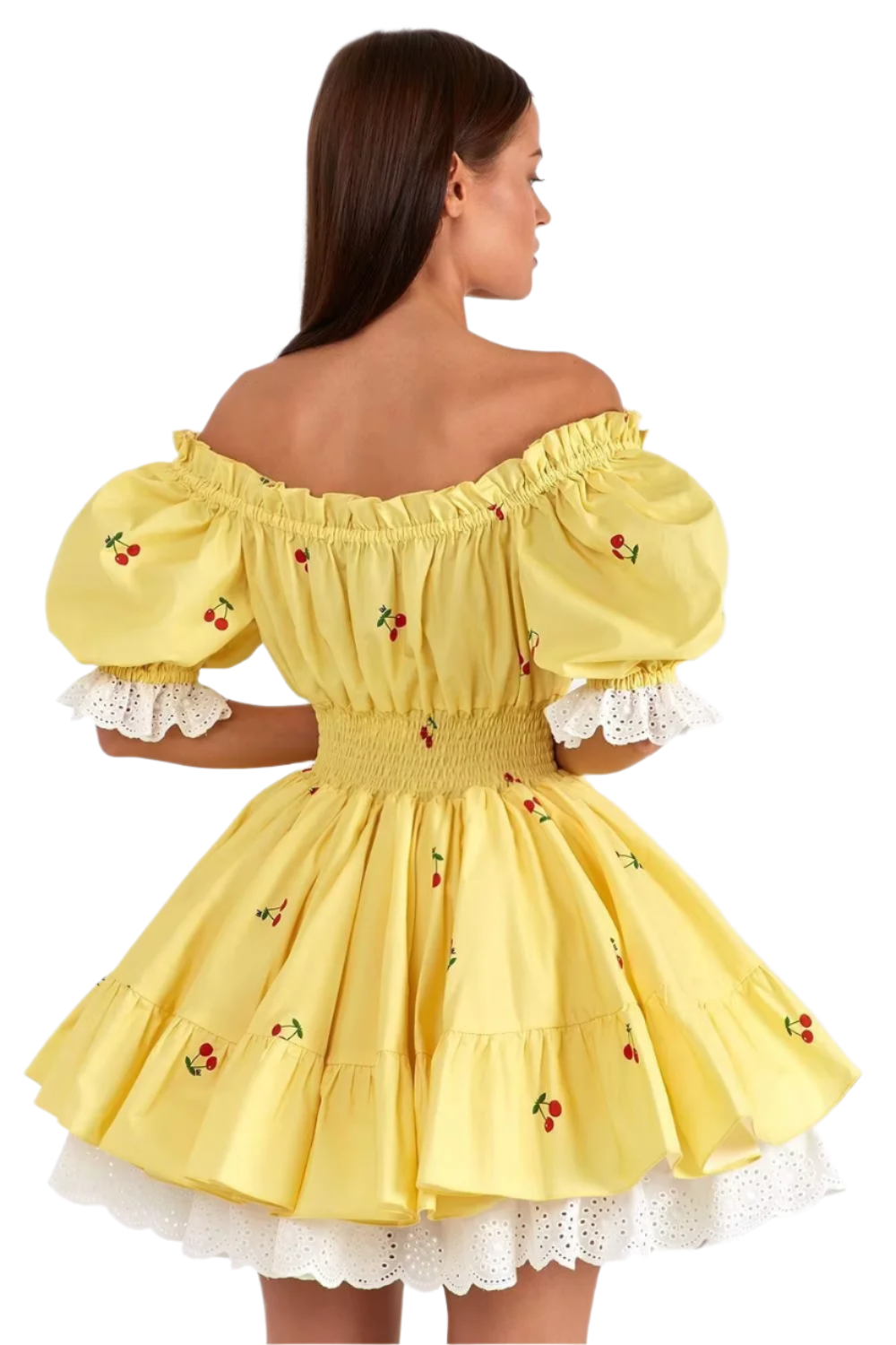 Floral Puff Sleeve Mini Dress – Chic & Playful