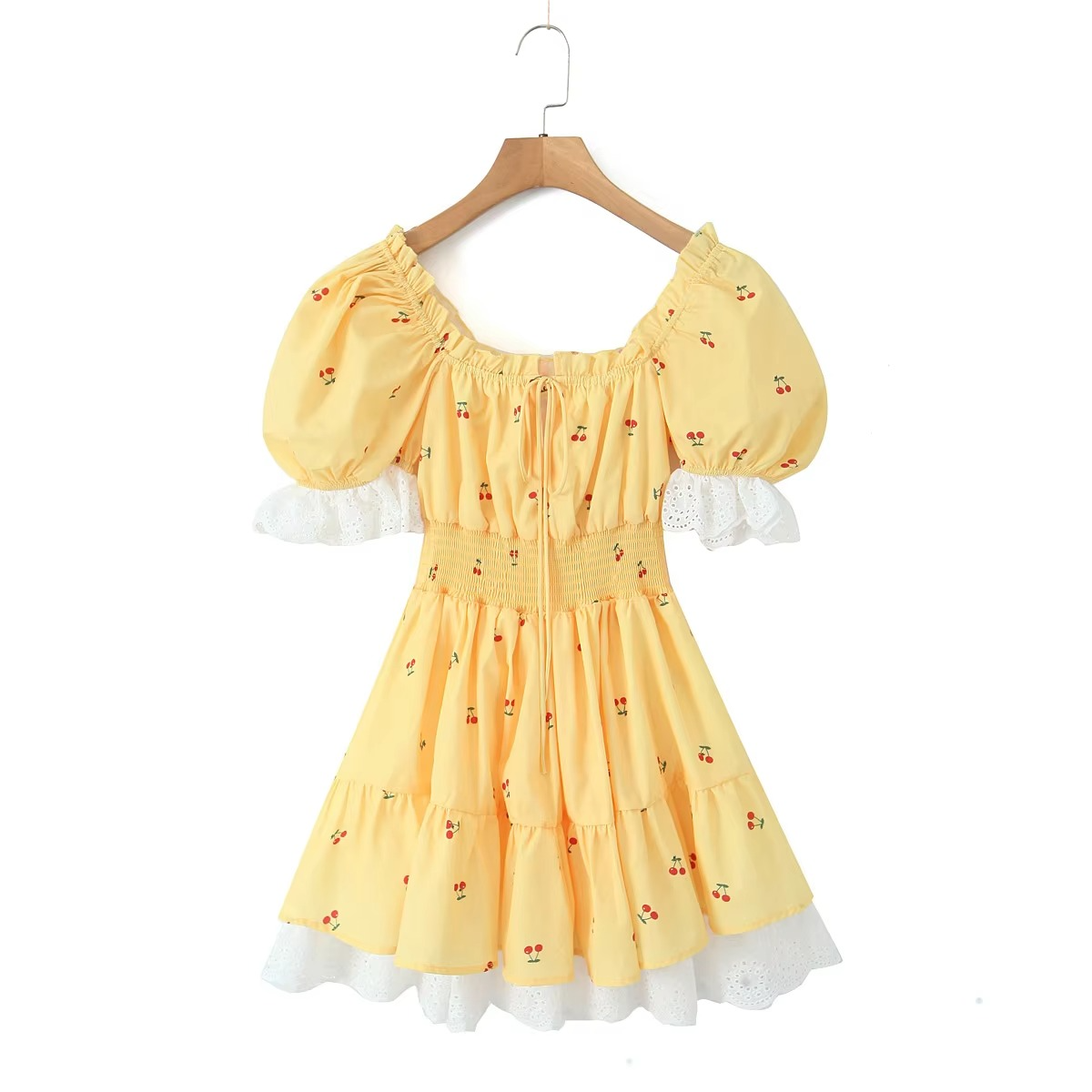 Floral Puff Sleeve Mini Dress – Chic & Playful