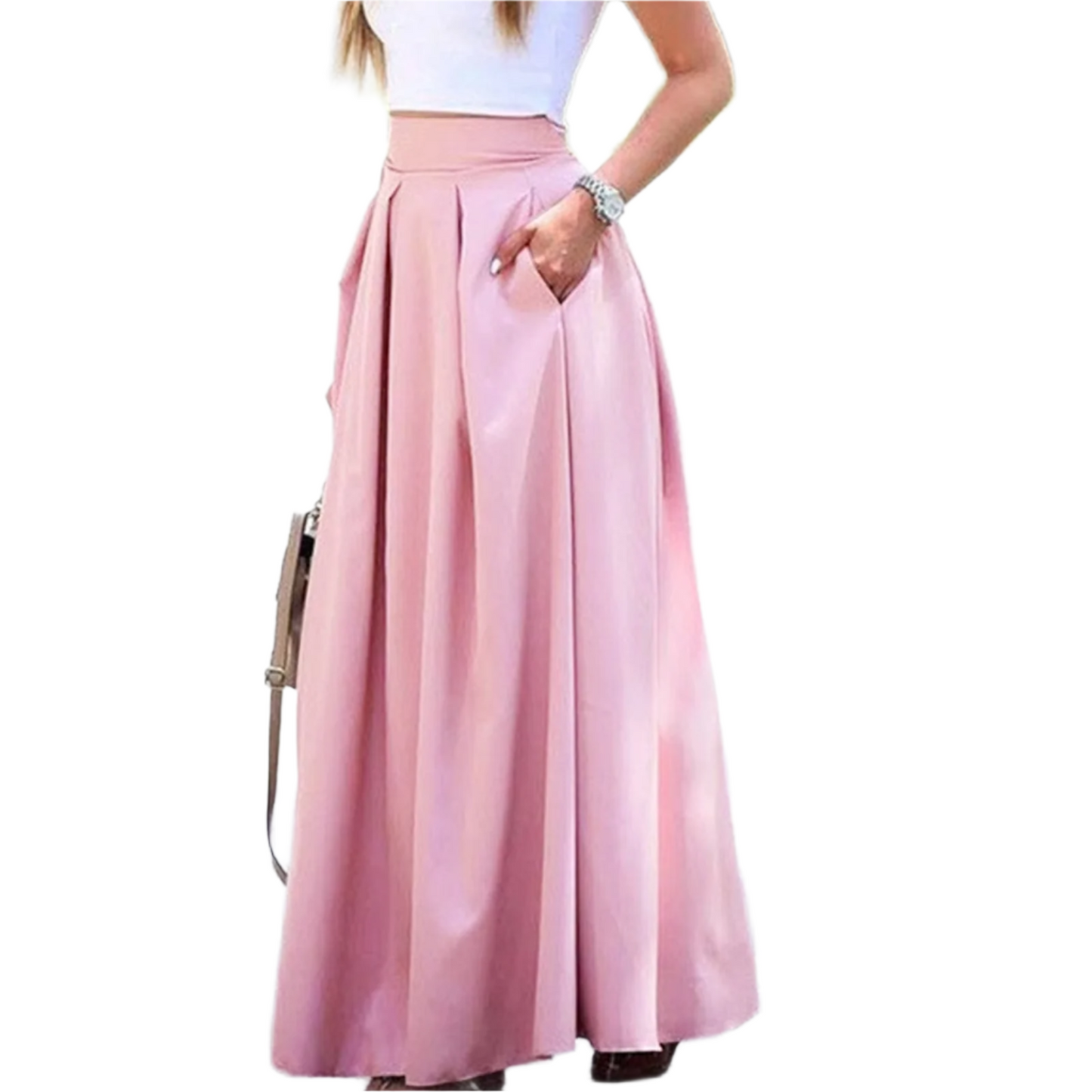 Vintage Low-Rise Pleated Skirt – Effortless Elegance & Comfort