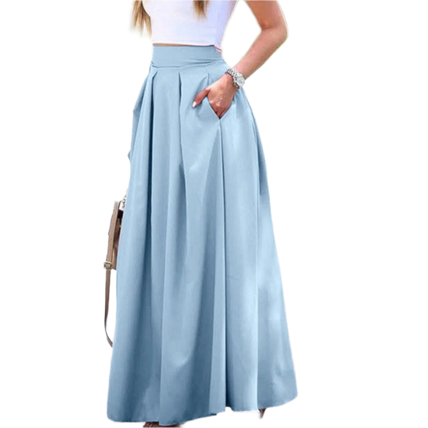 Vintage Low-Rise Pleated Skirt – Effortless Elegance & Comfort