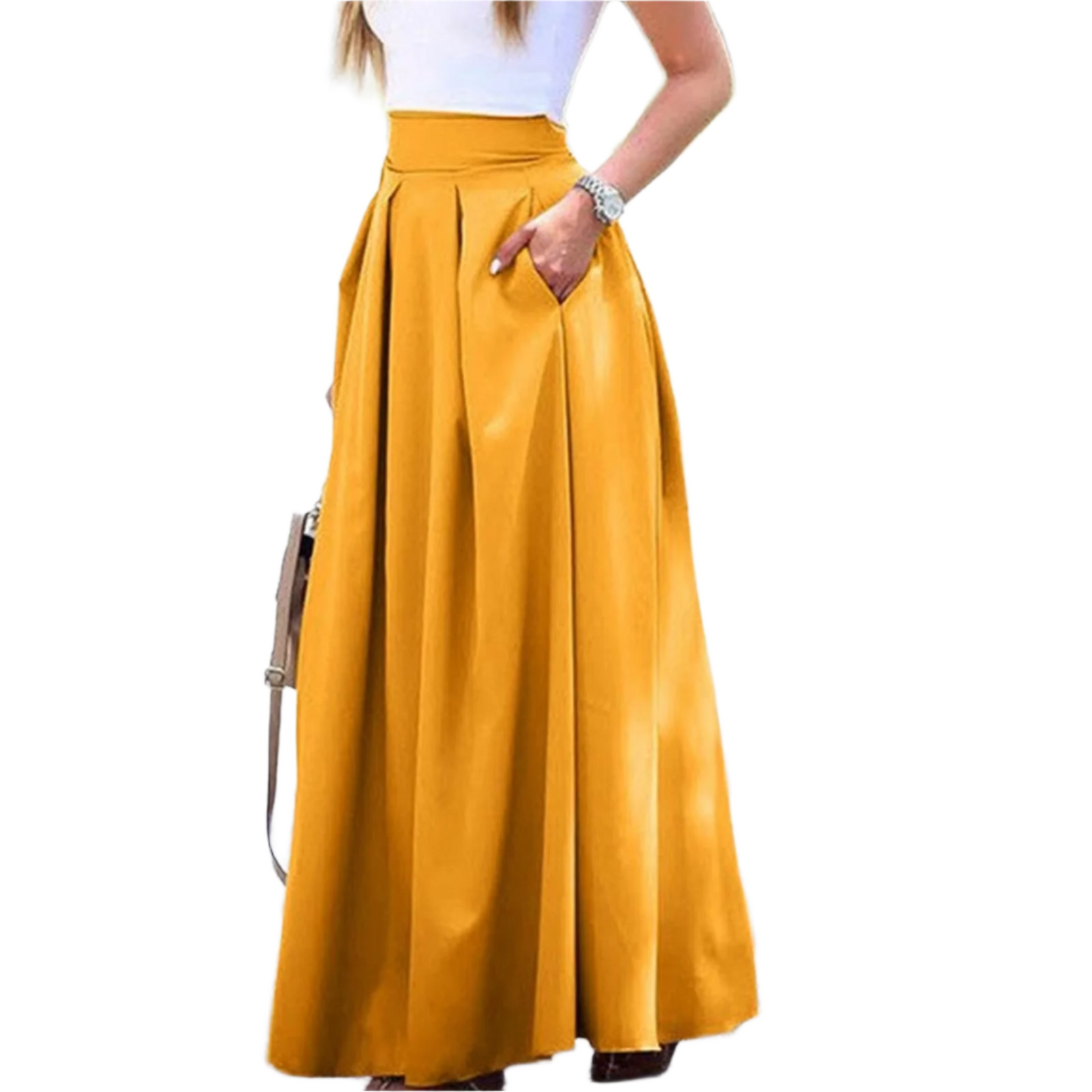 Vintage Low-Rise Pleated Skirt – Effortless Elegance & Comfort
