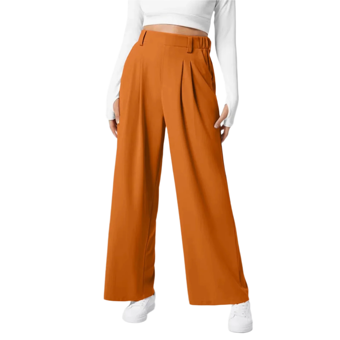 High-Waisted Wide-Leg Pants – Effortless Elegance & Comfort