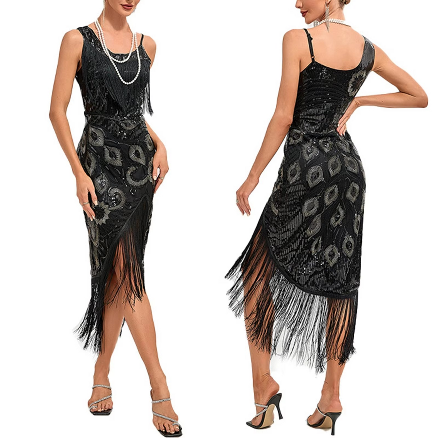 1920s Flapper Tassel Dress – Glamorous Gatsby-Inspired Elegance
