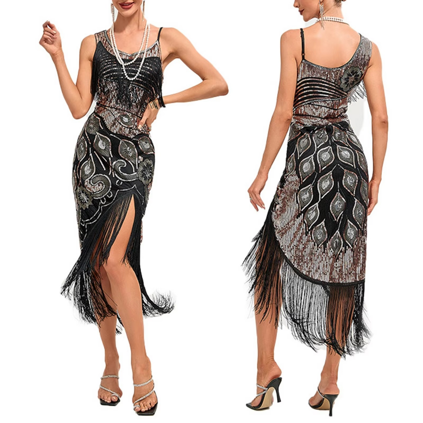 1920s Flapper Tassel Dress – Glamorous Gatsby-Inspired Elegance