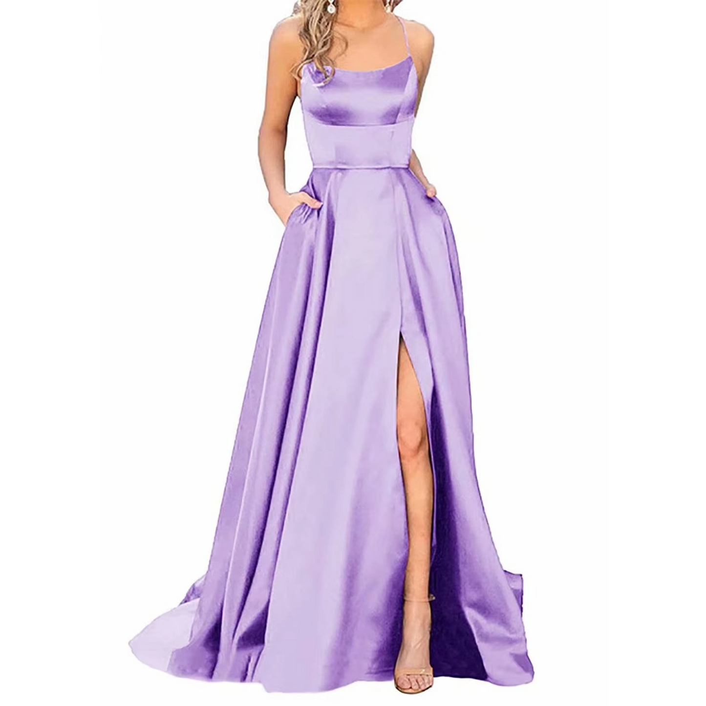 Elegant Backless Fit & Flare Dress – Timeless Sophistication & Grace