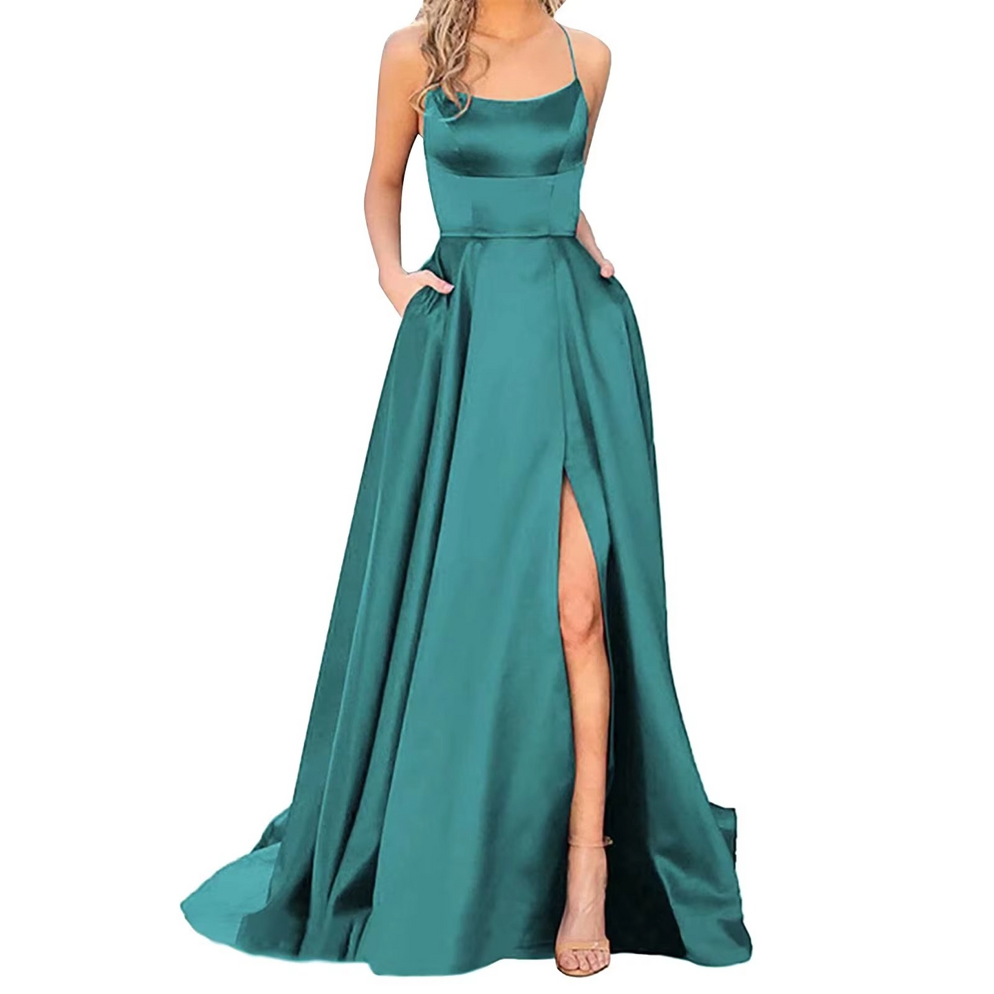 Elegant Backless Fit & Flare Dress – Timeless Sophistication & Grace