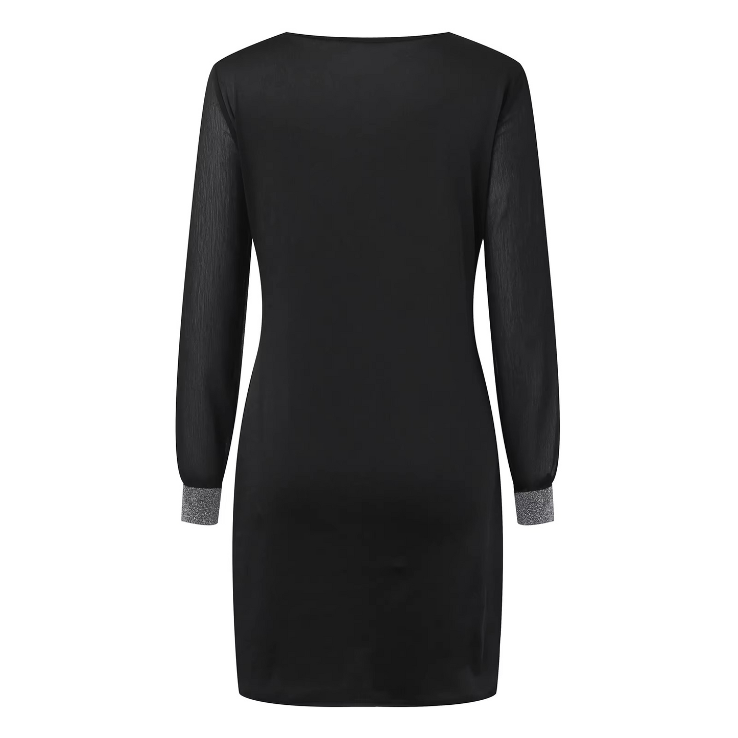 Elegant Shiny Mesh Bodycon Dress – Effortless Glamour & Sophistication