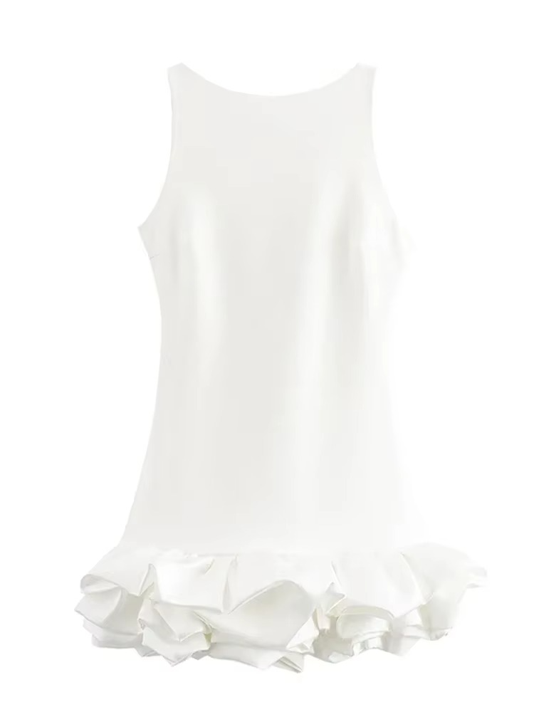 Chic Y2K Backless Mini Dress – Elegant & Trendy