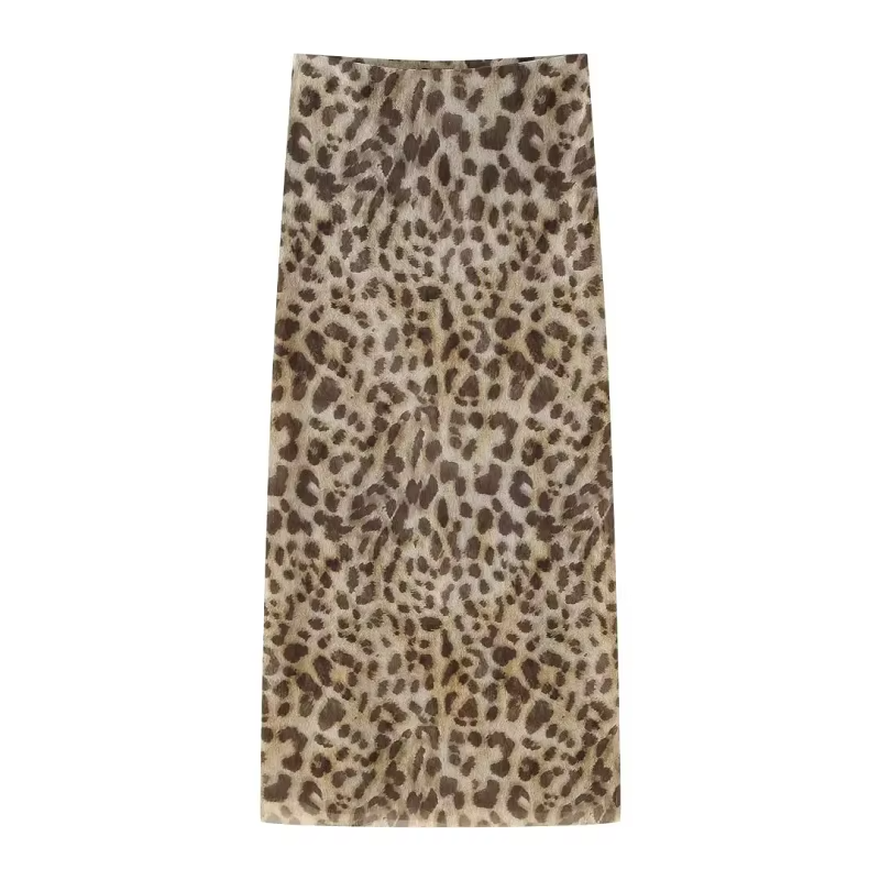 Leopard Print Midi Skirt – Elegant & Versatile Statement Piece