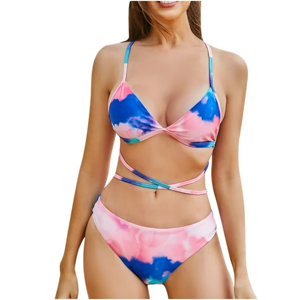 High-Waist Floral Bikini Set