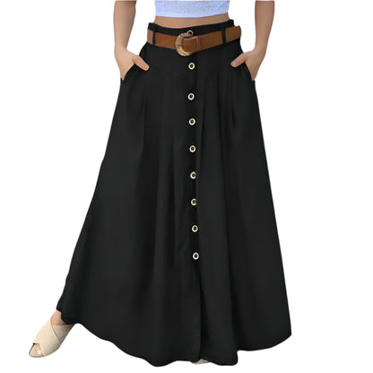 Elegant High-Waist Maxi Skirt