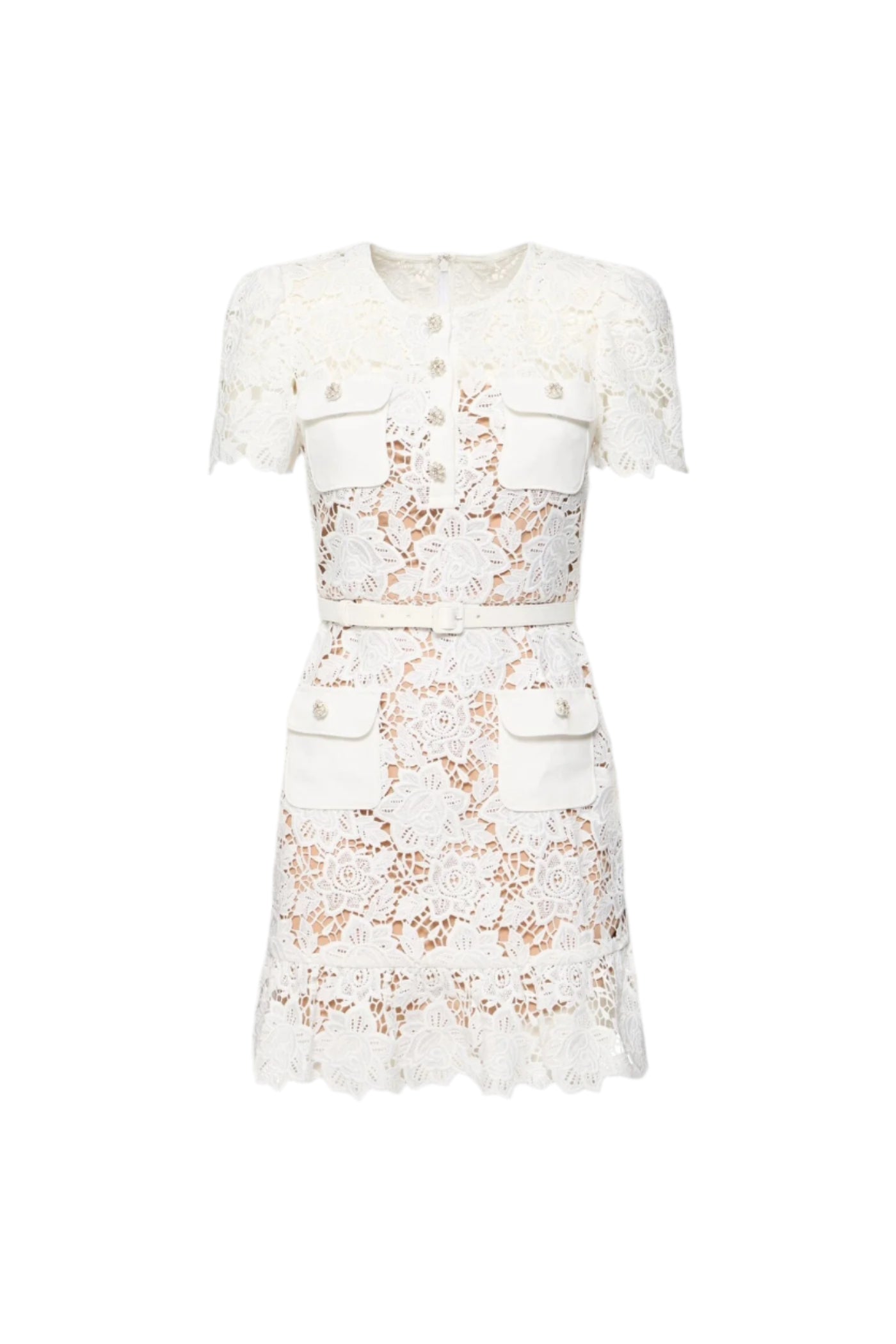 Blue Short Sleeve Embroidered Floral Dress – Feminine Elegance Meets Everyday Ease