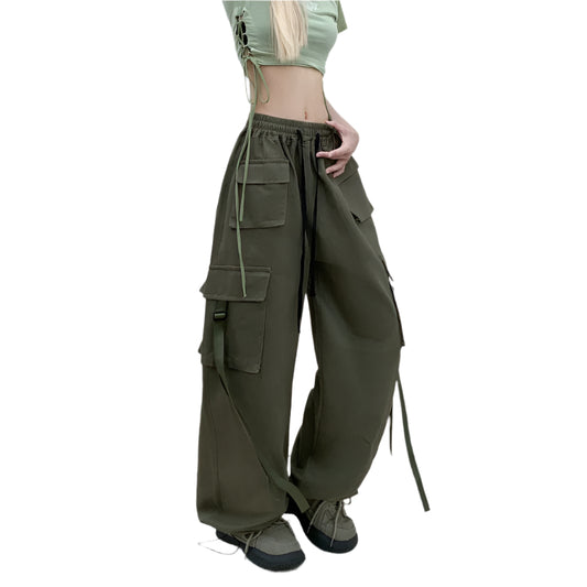 High-Waist Wide-Leg Cargo Pants