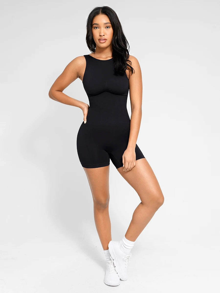 Backless Jumpsuit Tummy Control