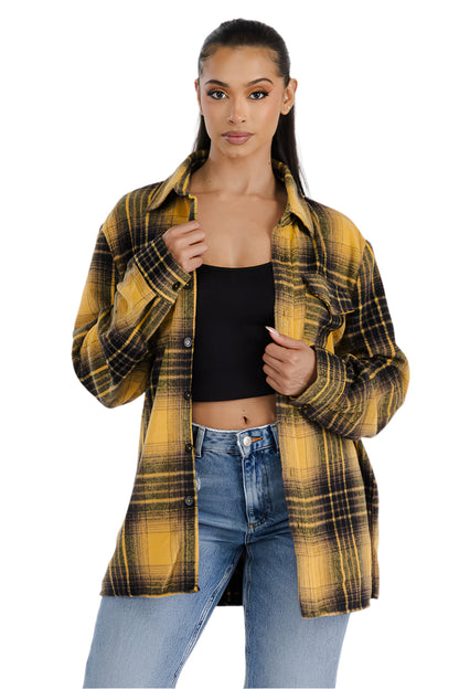 Boyfriend Oversized Soft Flannel Shacket