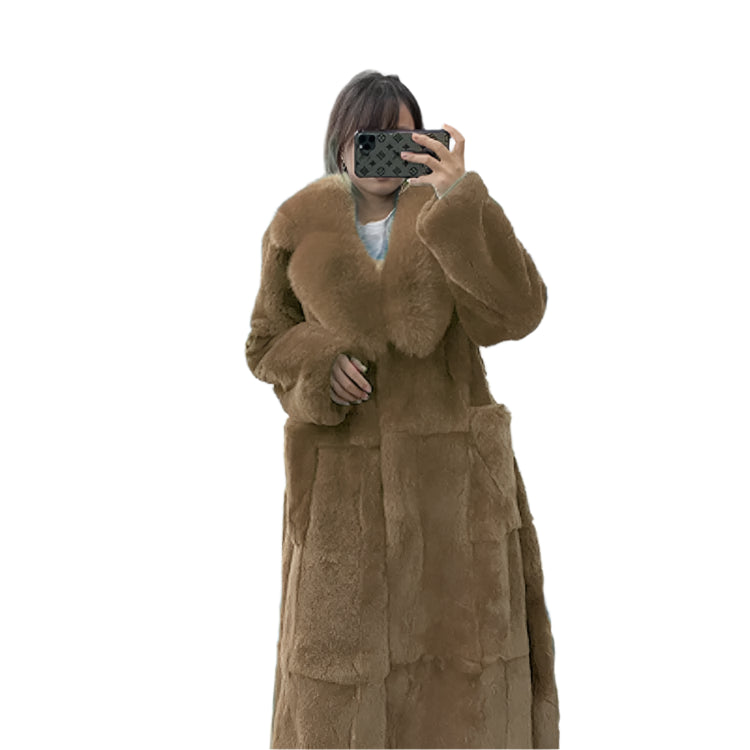 Plus Size X-Long Fur Coat