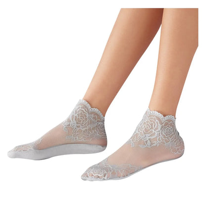 Sheer Lace Ankle Socks