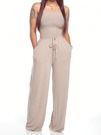 Off-Shoulder Wide-Leg Jumpsuit