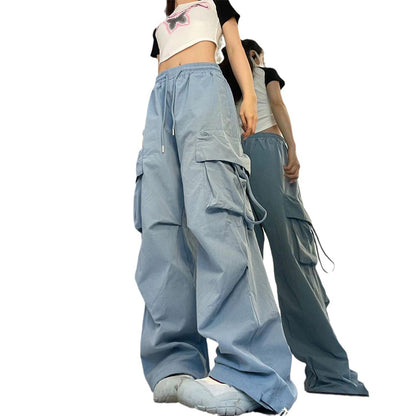 High-Waist Cargo Sweatpants