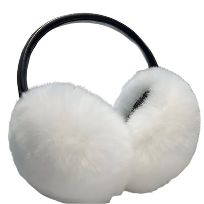 Real Rex Rabbit Fur Ear Muffs – Warm & Soft