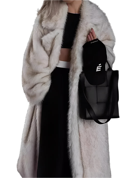 Faux Fur Coat European Style Street