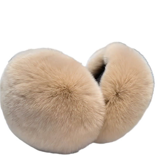 Real Rex Rabbit Fur Ear Muffs – Warm & Soft