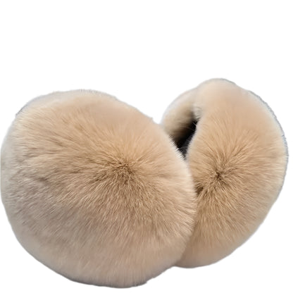 Real Rex Rabbit Fur Ear Muffs – Warm & Soft