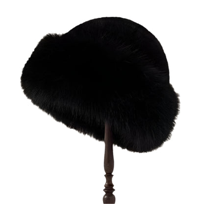 Plush Mink Fur Ski Beanie