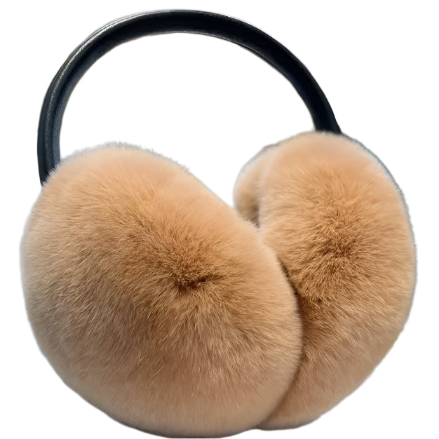 Real Rex Rabbit Fur Ear Muffs – Warm & Soft