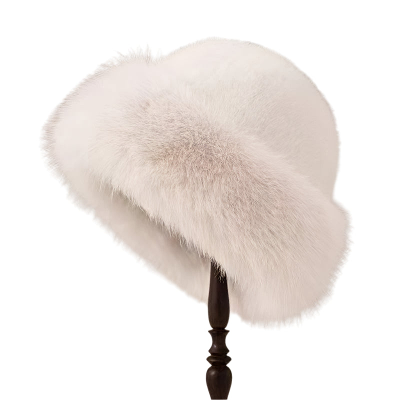 Plush Mink Fur Ski Beanie