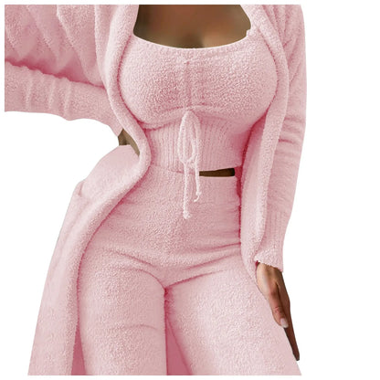 Fleece 3 Pc Teddy Loungewear