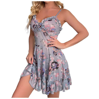 Sexy Floral Nightdress Lingerie