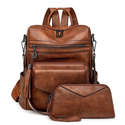 Large Leather Backpack Pursek