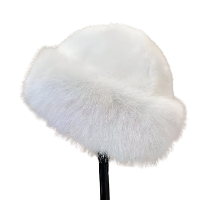 Plush Mink Fur Ski Beanie