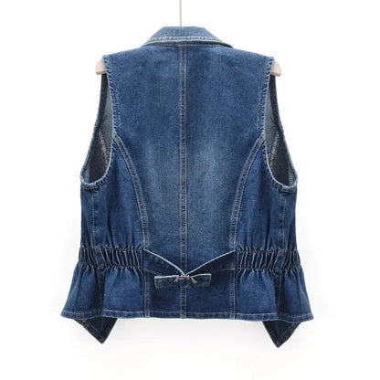 Denim Vest Women's New Spring Autumn Sleeveless