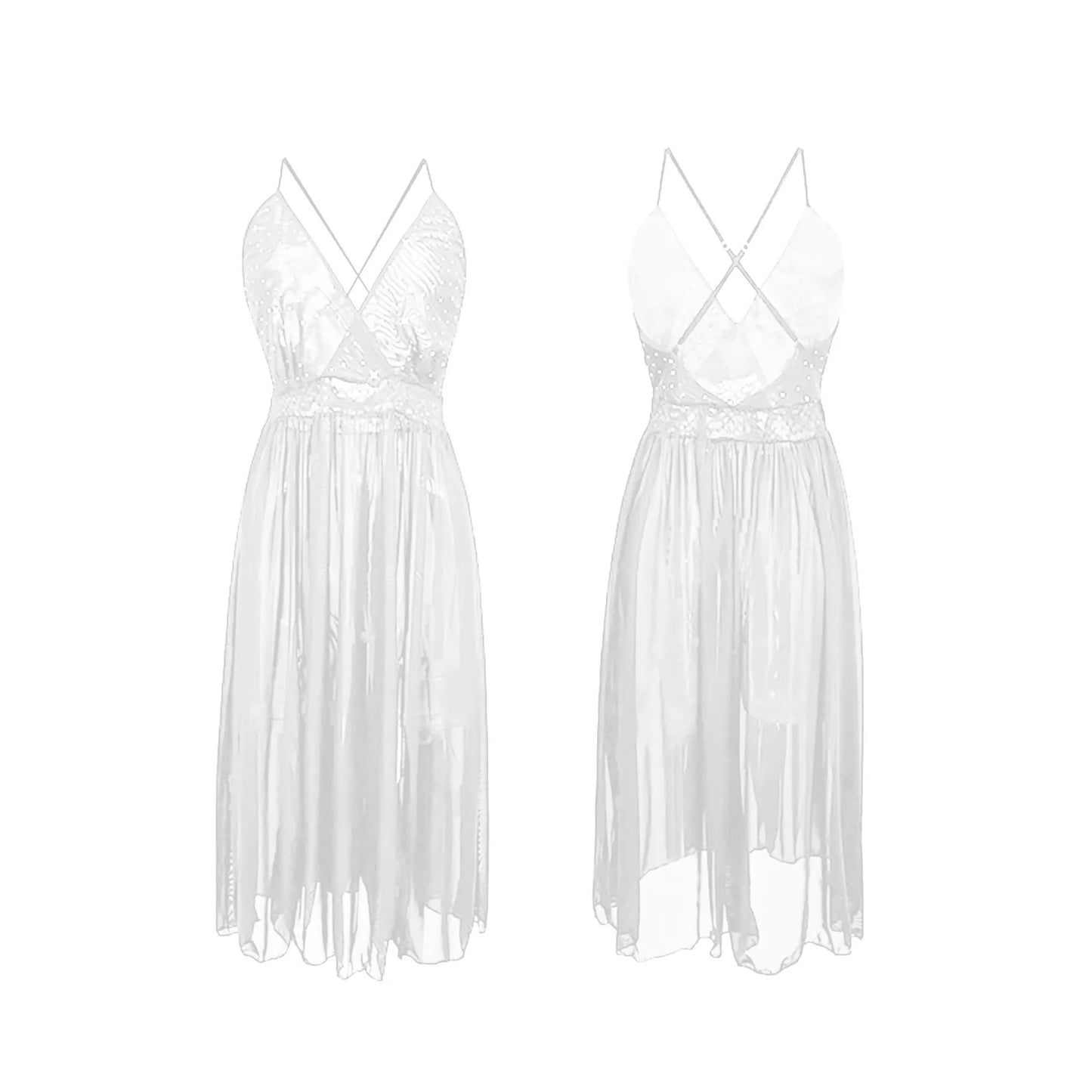 Glamorous Sheer Mesh Nightgown