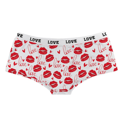 Sexy Lips Print Boxer Brief Valentine