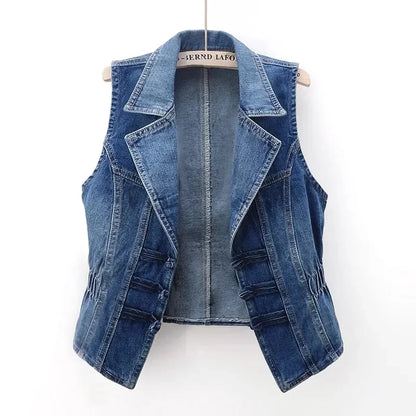 Denim Vest Women's New Spring Autumn Sleeveless