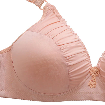 Supportive Sheer Full Cup Bra for Large Bust