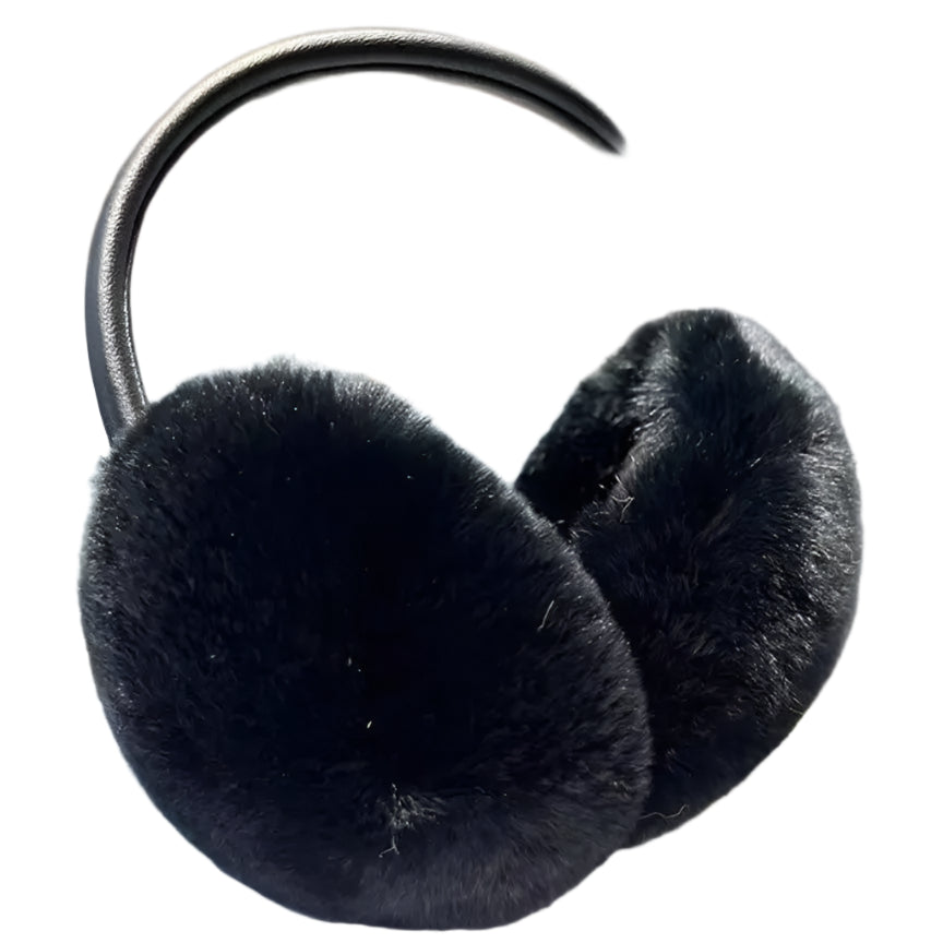 Real Rex Rabbit Fur Ear Muffs – Warm & Soft