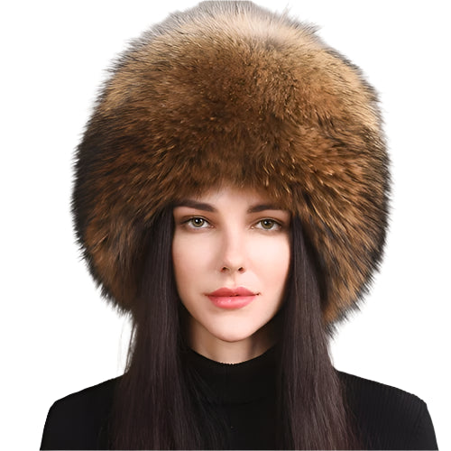 Hot Sale Fox Fur Winter Hat With Earmuffs