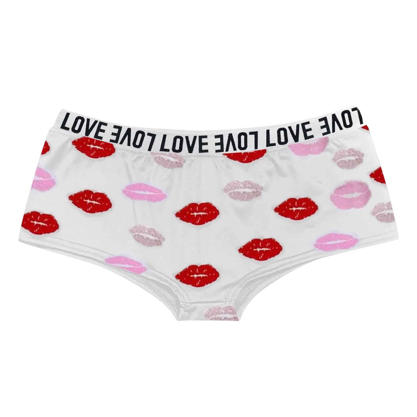 Sexy Lips Print Boxer Brief Valentine