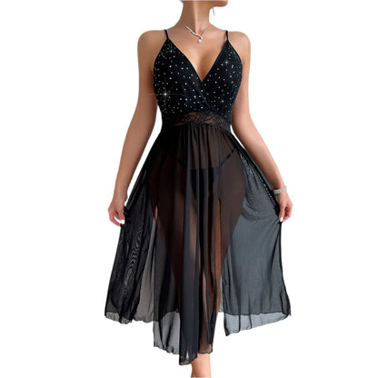 Glamorous Sheer Mesh Nightgown