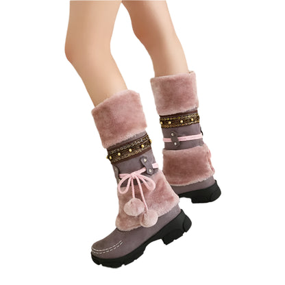 Vintage Snow Fluffy Warm Boots