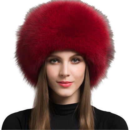 Hot Sale Fox Fur Winter Hat With Earmuffs