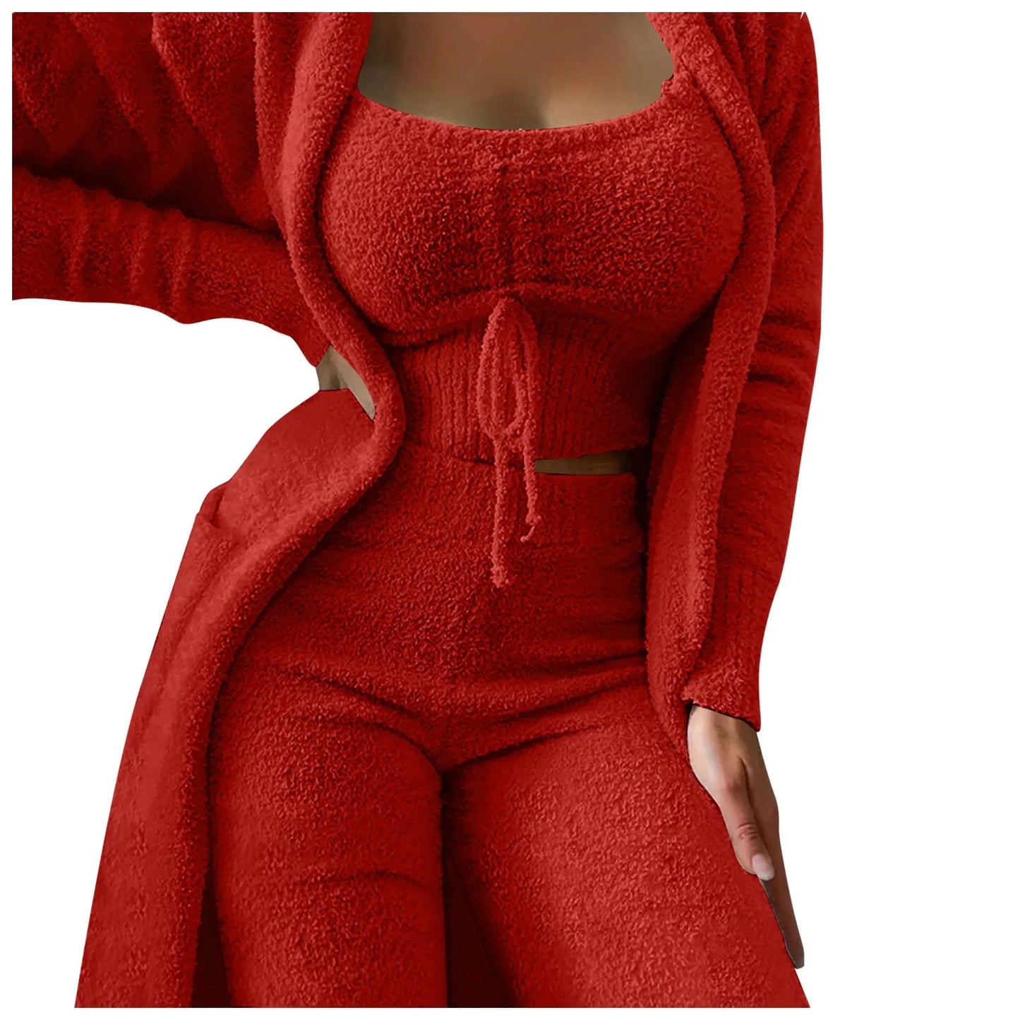 Fleece 3 Pc Teddy Loungewear