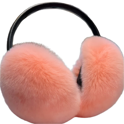 Real Rex Rabbit Fur Ear Muffs – Warm & Soft